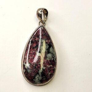 Eudialyte Pendant Handmade Jewelry 925 Sterling Silver Pendant
